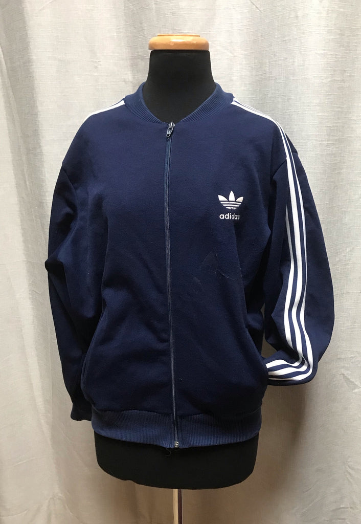 Adidas Originals Mens Navy Soft Shell Track Jacket, Vintage 70s Sportswear  VTG, Vintage & Second-Hand Clothing Online