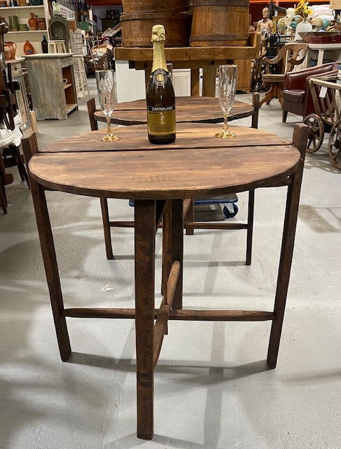 1920s Wooden Foldable Wine Tasting Table  #6373