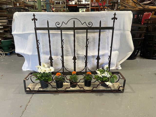 Vintage Wrought Iron Wall / Balcony Planter #6420