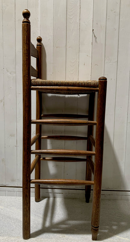 Vintage Ladder Back Bar Stool #4882 Byron