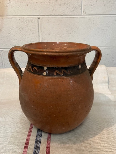 Vintage   Hungarian  Terracotta Pot  #6584