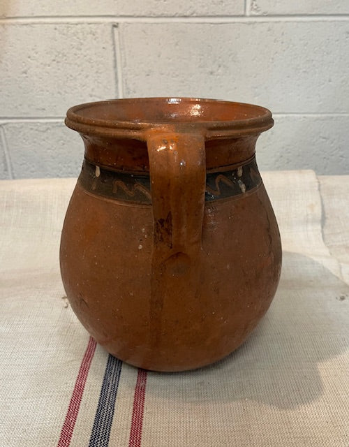 Vintage   Hungarian  Terracotta Pot  #6584