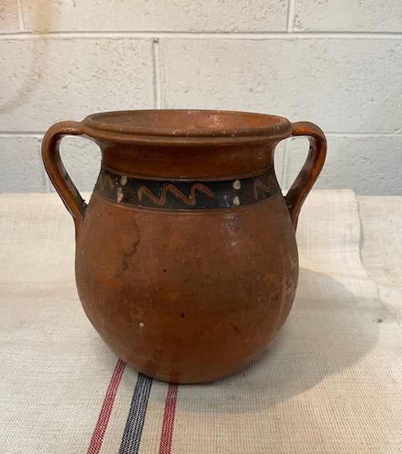 Vintage   Hungarian  Terracotta Pot  #6584