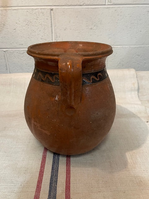 Vintage   Hungarian  Terracotta Pot  #6584