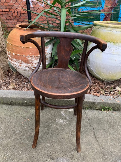 Vintage Original Thonet Bentwood Captain Chair 4973 Fossil Vintage Australia