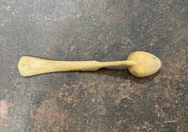 Vintage  European Handcarved  Wooden Spoon #6666