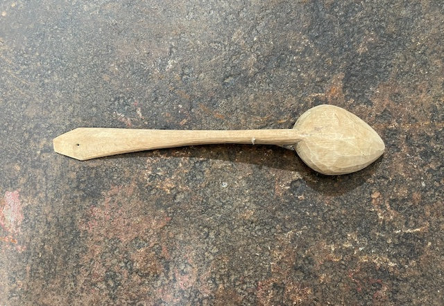 Vintage  European Handcarved  Wooden Spoon #6667