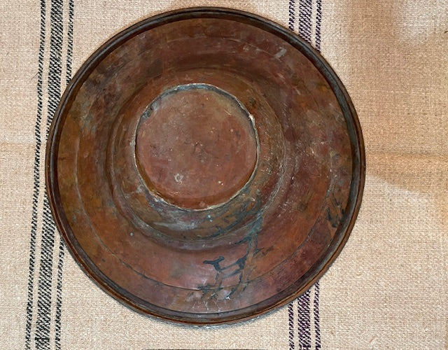 Rustic Hungarian Copper  Bowl  #6675