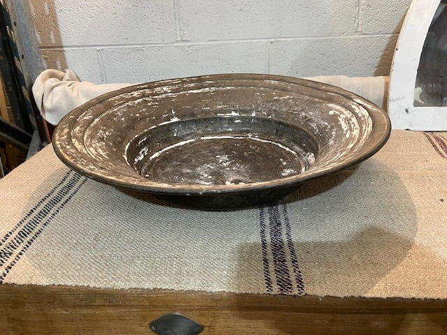 Rustic Hungarian Copper  Bowl  #6677