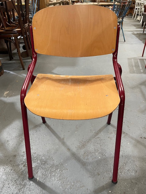 Vintage Dutch Stackable School Chair  #6742