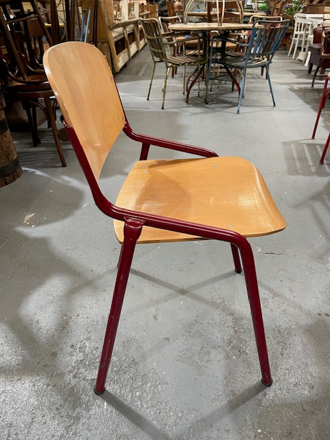 Vintage Dutch Stackable School Chair  #6742