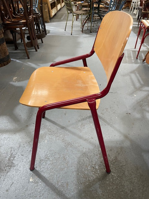 Vintage Dutch Stackable School Chair  #6742