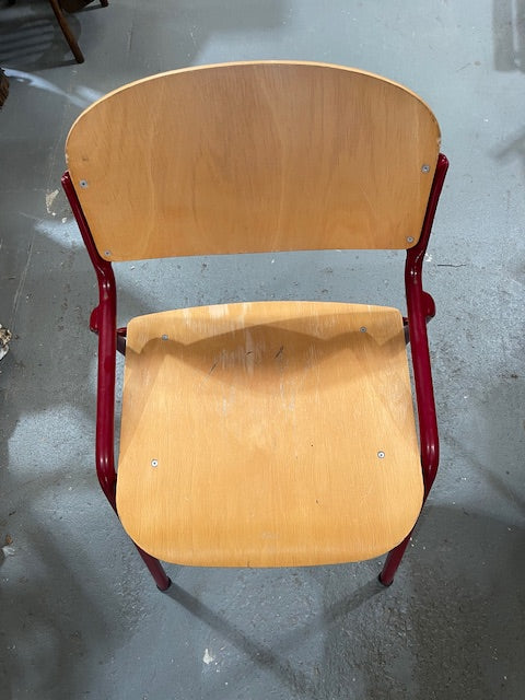 Vintage Dutch Stackable School Chair  #6742