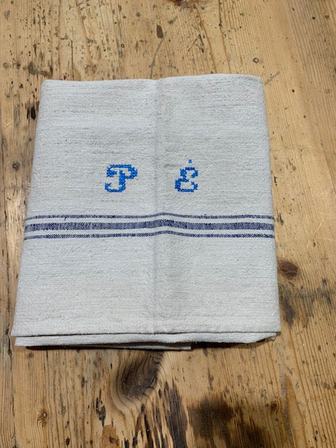 Vintage European Linen Tea Towel  #5323