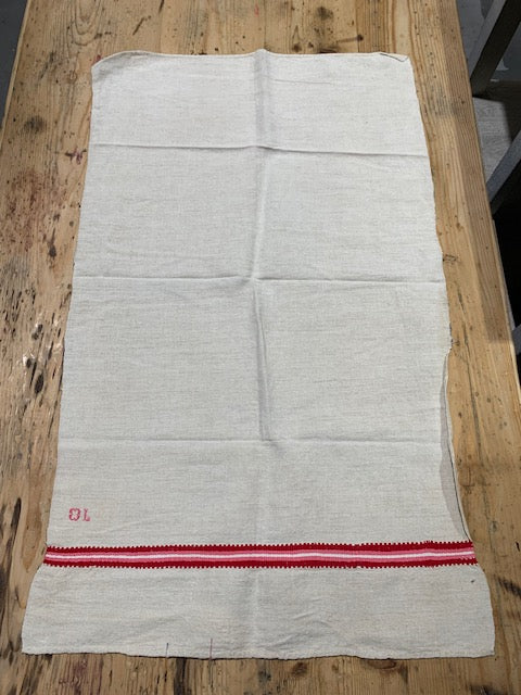 Vintage European Linen Tea Towel  #5327