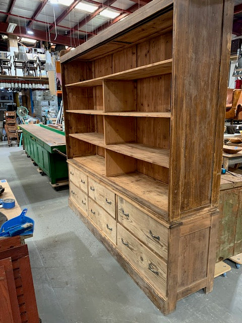 Dutch Wooden  Display Cabinet / Hutch  #5452