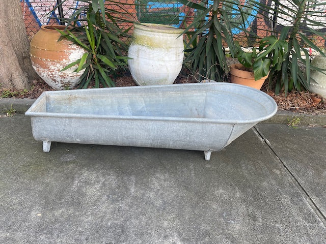 Vintage European Galvanised Bathtub #5908 ON HOLD