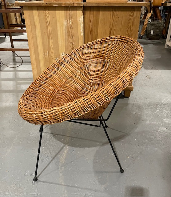 Vintage  Cane / Wicker  Basket Chairs #6048