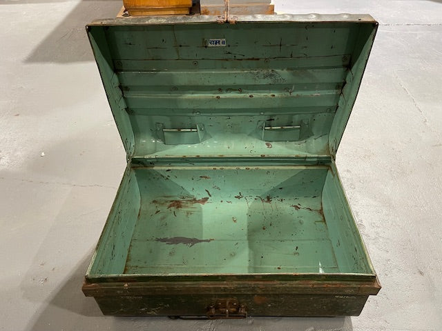 Vintage Metal  Suitcase  #6051