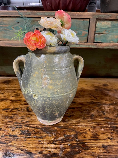 Vintage Glazed Ceramic  Pot #6095