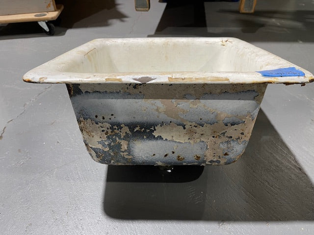 Vintage  European Cast Iron Sink #6172