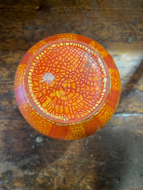 Vintage Hungarian Glazed Terracotta  Vase #6190