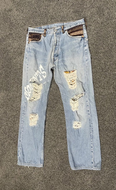 Reworked 501 Levi Jeans W137