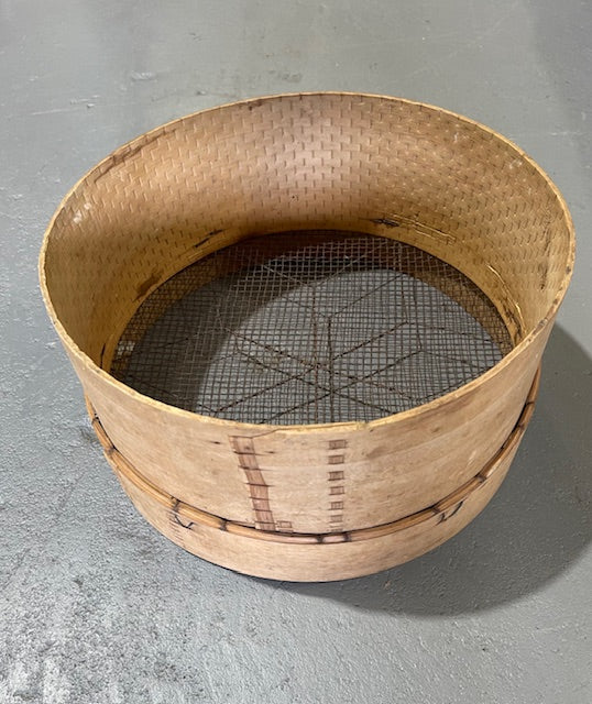 Vintage  European Wooden Sieve #6271