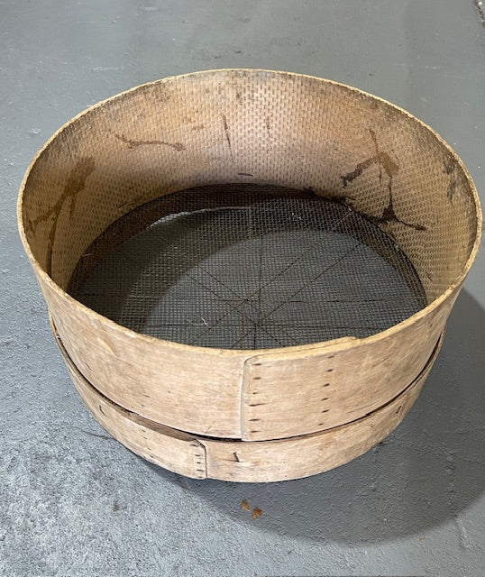 Vintage  European Wooden Sieve #6272