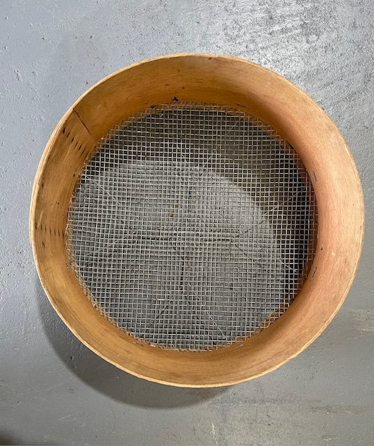 Vintage  European Wooden Sieve #6273