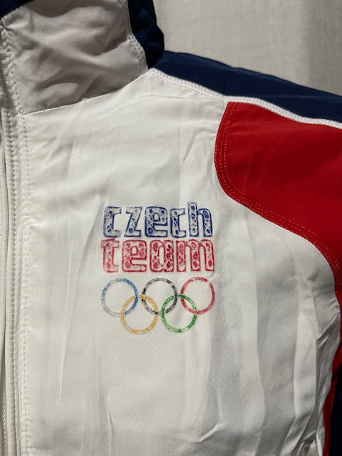 Vintage Adidas Team Czech 2008 Olympic Track Top    #W154