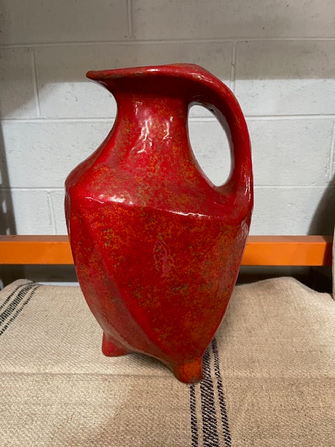 Vintage Hungarian  Red Glazed  Jug/Vase   #6295