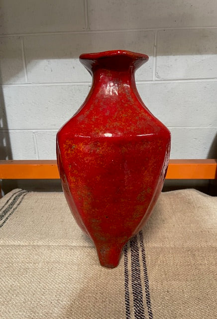 Vintage Hungarian  Red Glazed  Jug/Vase   #6295