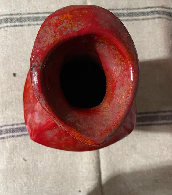 Vintage Hungarian  Red Glazed  Jug/Vase   #6295