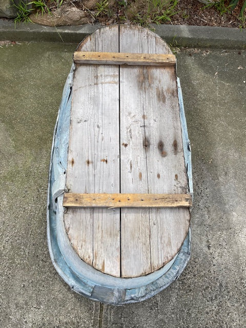 1940s  Rustic  European Galvanised Bathtub #6313