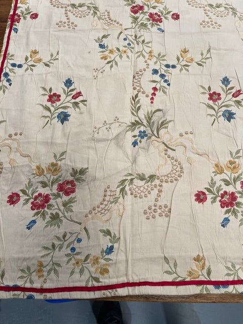 Vintage Embroidered Table Cloth  #F550