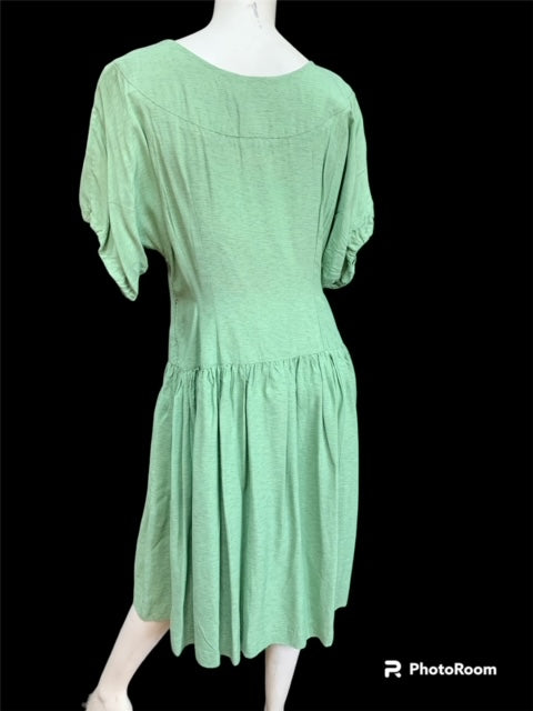 Green hot sale 1940s dress