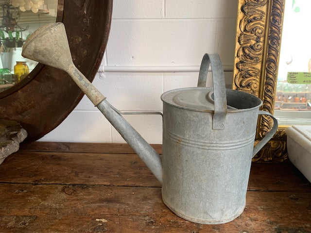 Rustic European Vintage  Galvenized Watering Can  #5595  Byron