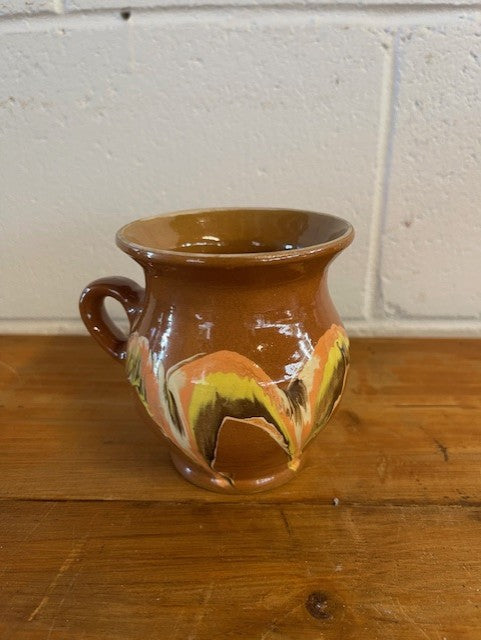 Vintage Hungarian  Glazed Ceramic Small Jug  #6483 Byron