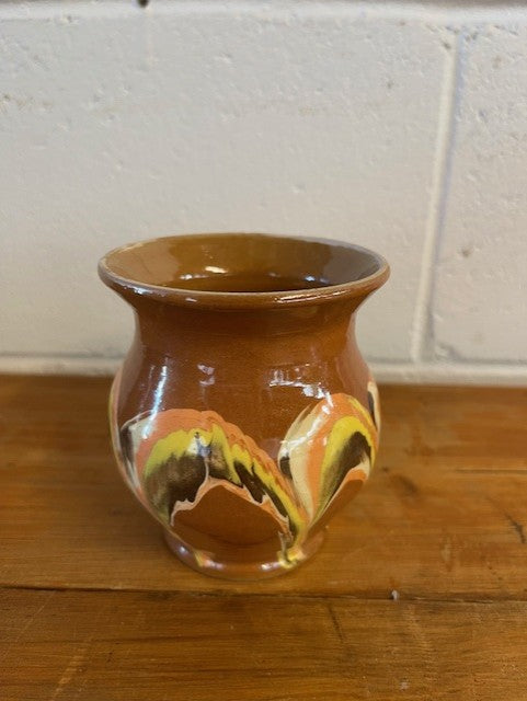 Vintage Hungarian  Glazed Ceramic Small Jug  #6483 Byron