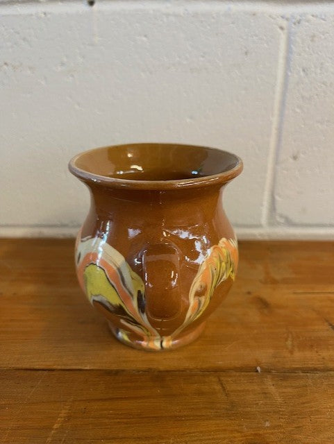 Vintage Hungarian  Glazed Ceramic Small Jug  #6483 Byron