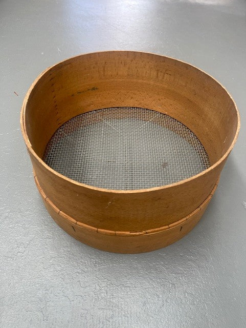 Vintage  European Wooden Sieve #6196  Byron