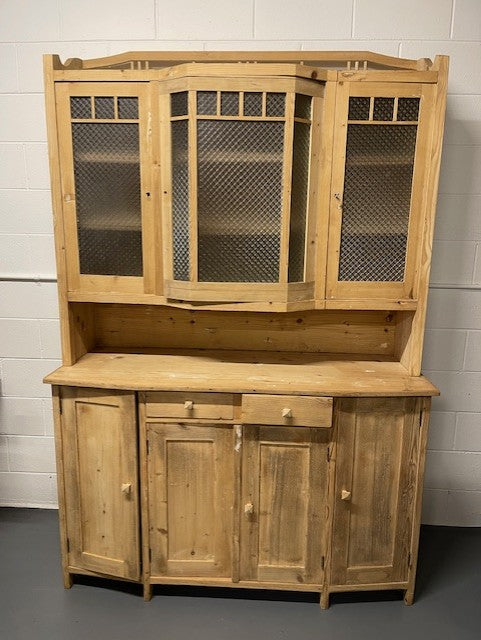 Vintage Wooden Kitchen Cabinet with Hutch  #5967  Byron