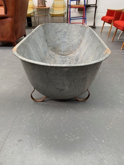 1940s   European Galvanised Bathtub #5843 Byron