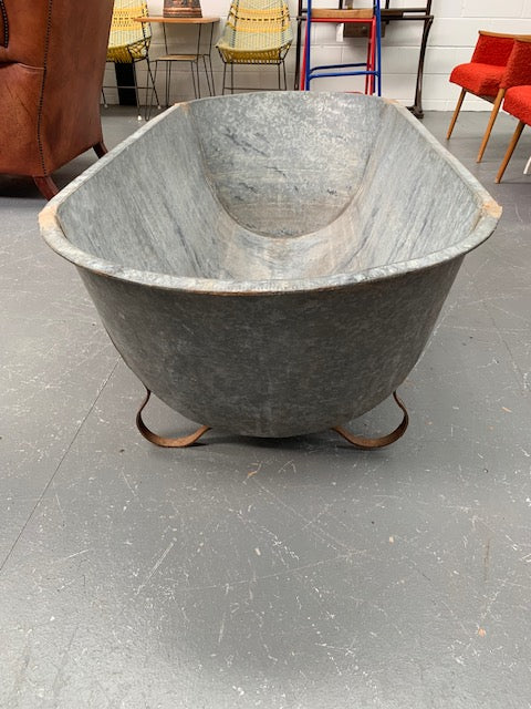 1940s   European Galvanised Bathtub #5843 Byron