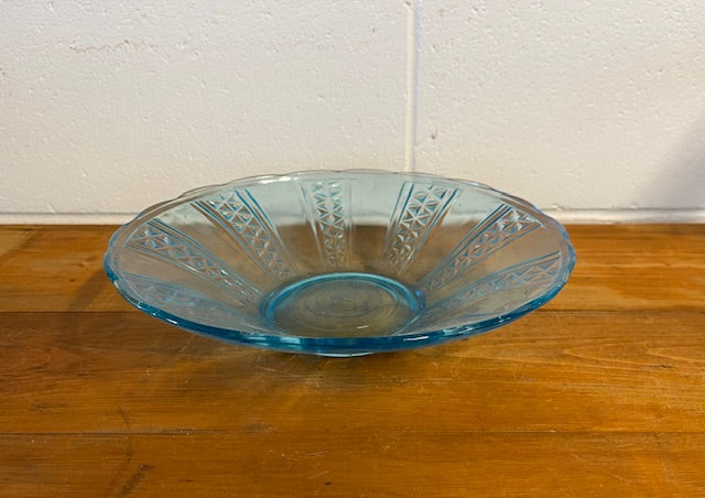 Vintage Hungarian Blue Glass Bowl  #6497 Byron