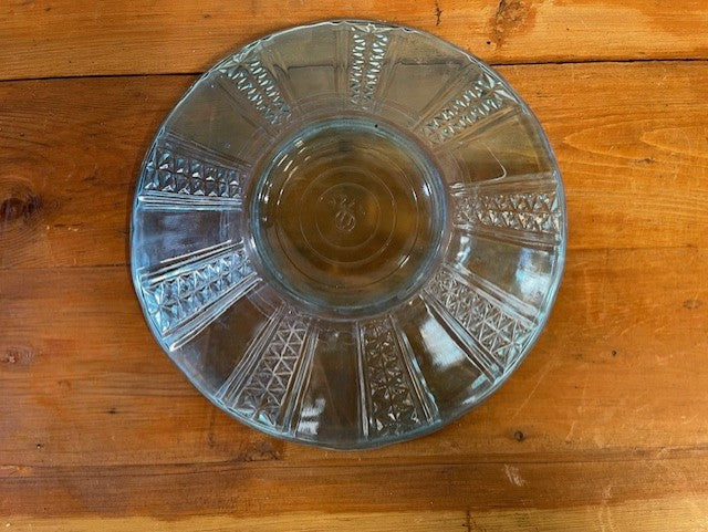 Vintage Hungarian Blue Glass Bowl  #6494 Byron