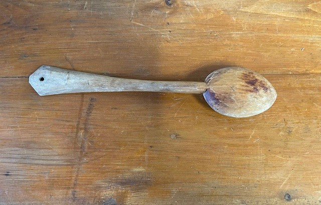 Vintage  European Handcarved  Wooden Spoon #6489  Byron