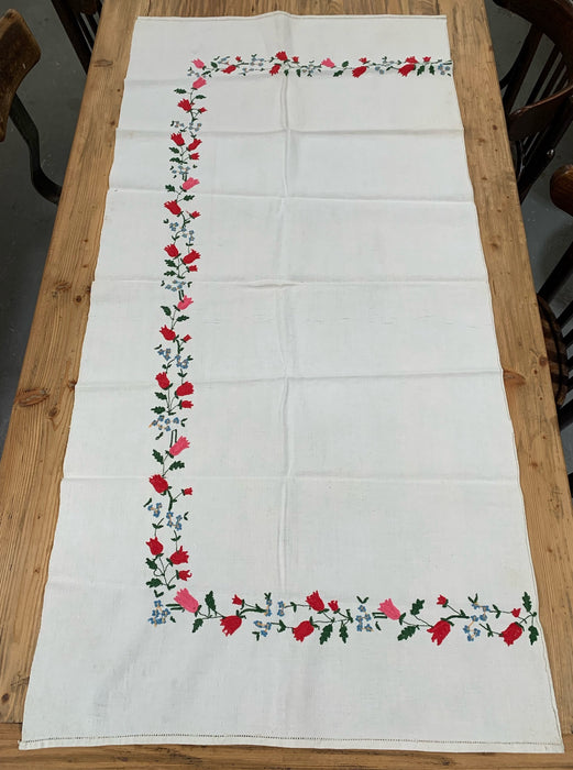 Vintage European Linen Tea Towel  #4712