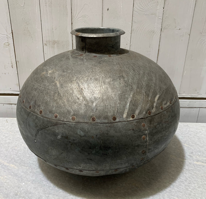 Vintage  Galvanised Water Vessle #4721